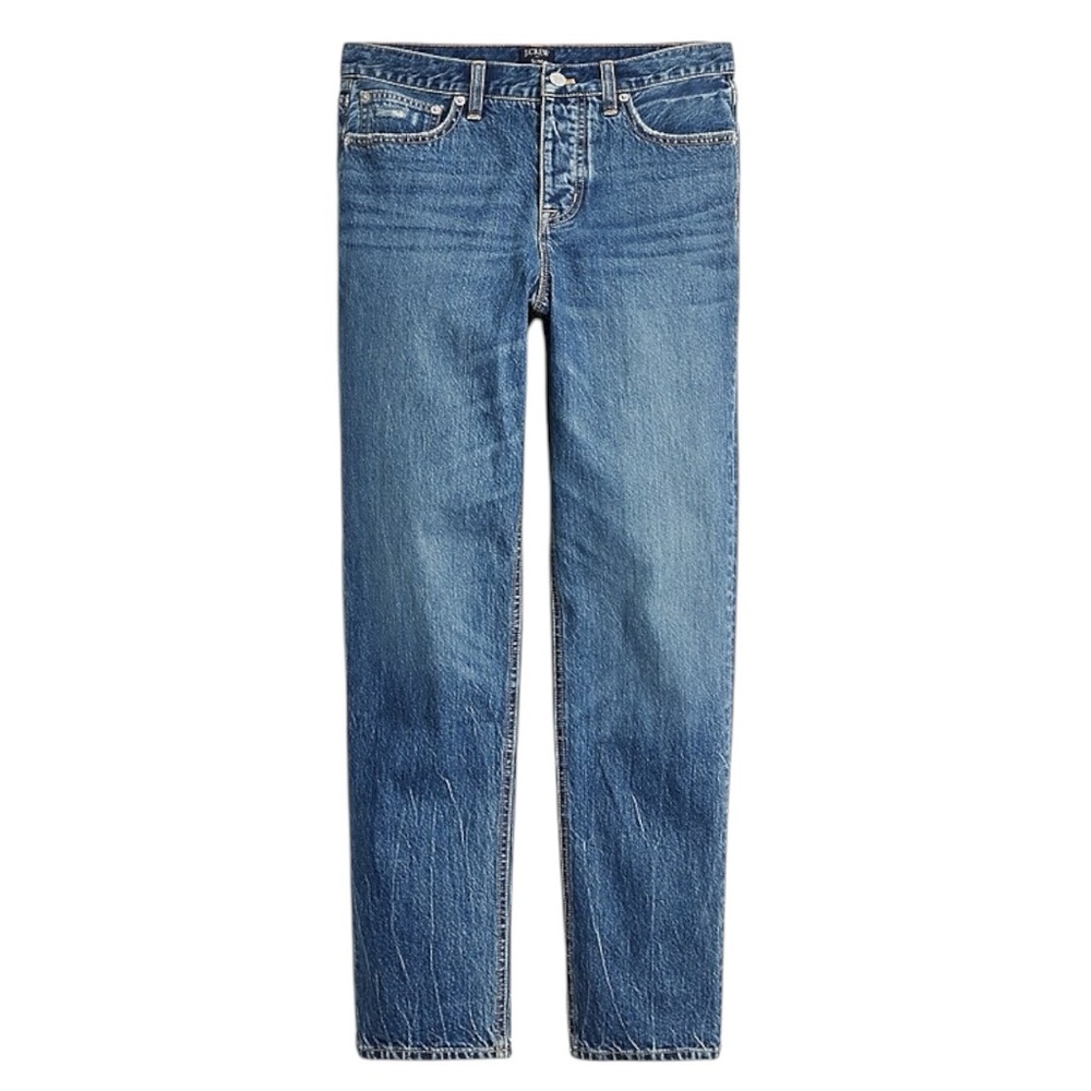 J Crew NWT Premium Edition Slim Boyfriend Button Fly High Waist Straight Jeans - Picture 3 of 15